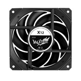 Вентилятор Valkyrie X12 ARGB Black / 120mm, ARGB 5V 3pin, PWM 12V 4pin, 800-2150RPM, 80CFM, 29dBA / HW X12E