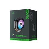 Кулер XASTRA AE903 FRGB LGA1851/1700/1200/115X/AM5/AM4 (30шт/кор, TDP 130W, 3 тепл.трубки , PWM FAN FRGB 92mm, Top cover with FRGB LED ) RET