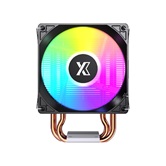 Кулер XASTRA AE904 FRGB LGA1851/1700/1200/115X/AM5/AM4 (30шт/кор, TDP 160W, 4 тепл.трубки , PWM FAN FRGB 92mm , top cover with FRGB LED ) RET