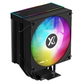 Кулер XASTRA AR400 ARGB BK  LGA1851/1700/1200/115X/AM5/AM4 (24шт/кор, TDP 220W, 4 тепл.трубки , PWM FAN ARGB 120mm , top cover with ARGB led,  black heatsink ) RET