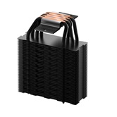 Кулер XASTRA AR400 ARGB BK  LGA1851/1700/1200/115X/AM5/AM4 (24шт/кор, TDP 220W, 4 тепл.трубки , PWM FAN ARGB 120mm , top cover with ARGB led,  black heatsink ) RET