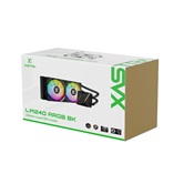 Система водяного охлаждения XASTRA LM240 ARGB BK  LGA LGA1851/1700/1200/115X/AM5/AM4 ( 2x120 ARFB fan, TDP 265W, black) RET