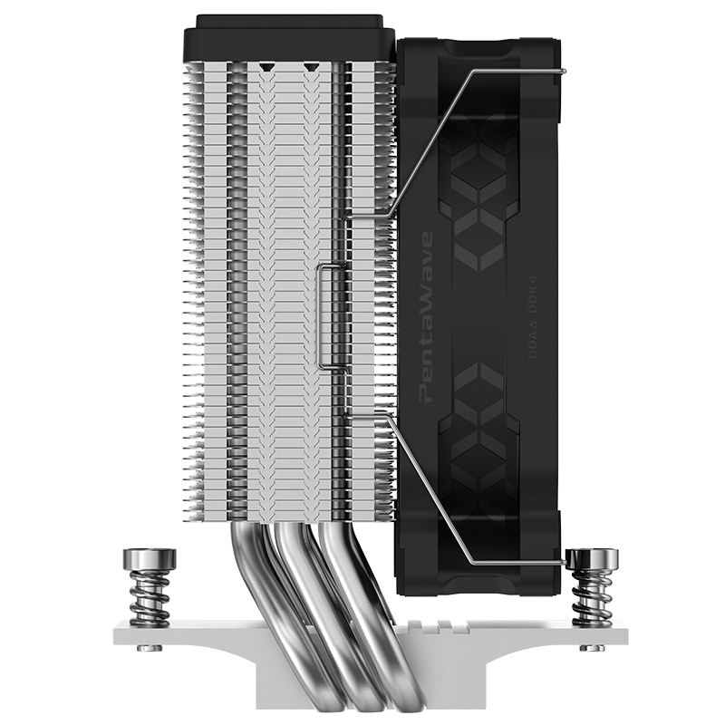 Кулер PentaWave PC-S03E SRB  LGA115X/1200/1700/1851/AM4/AM5 (32 шт/кор, TDP 180W, 1*100mm PWM Fan, 3 тепловые трубки 6мм, 600-2100RPM, 12-29,5dBa)