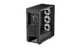 Корпус Deepcool CC560 MESH V2 без БП, боковое окно (закаленное стекло), 3x120мм ARGB LED вентилятор спереди и 1x120мм ARGB LED вентилятор сзади, черный, ATX