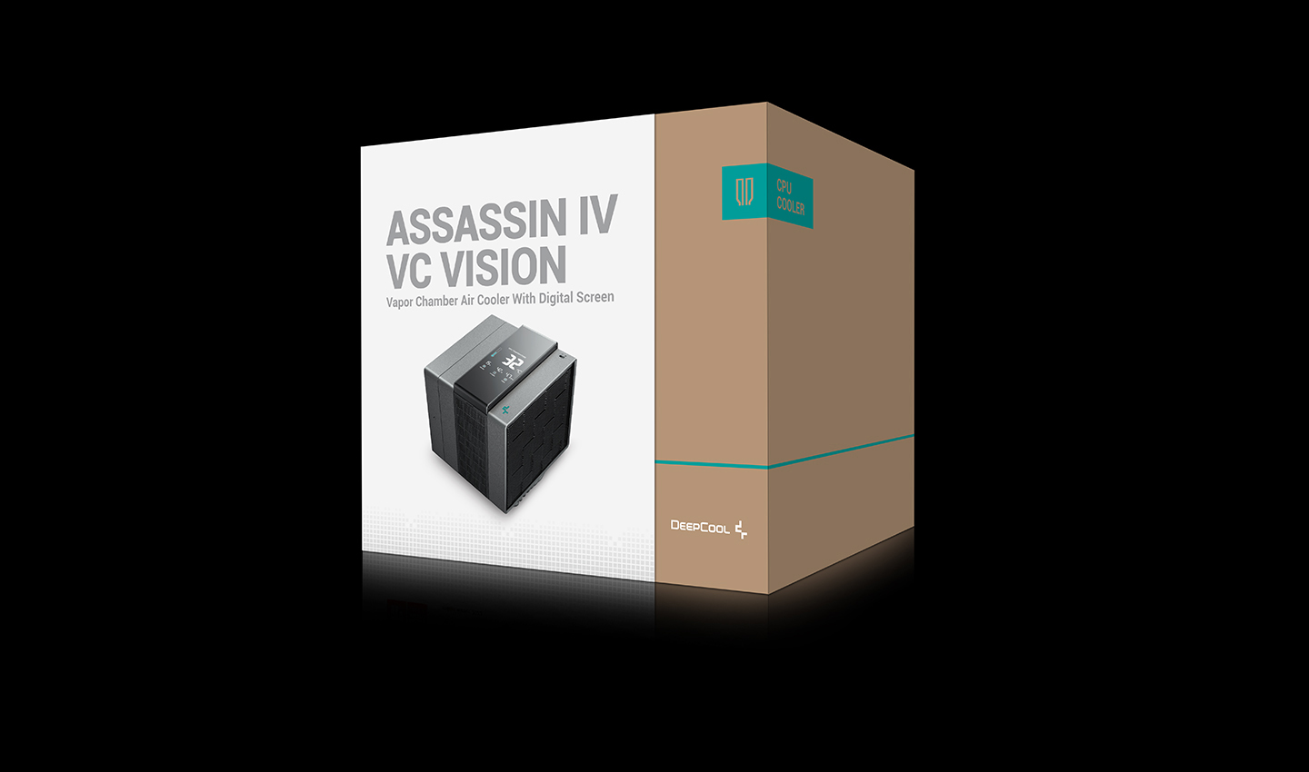 Кулер DEEPCOOL ASSASSIN IV VC VISION LGA20XX/1700/1200/115X/AM5/AM4 (6шт/кор,TDP 300W, PWM, DUAL FAN 140mm + 120mm, DUAL Heatsink, 7 Heatpipe, Copper Base) RET