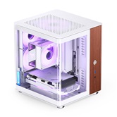 Корпус JONSBO TK-0 White без БП, боковая панель из закаленного стекла (панорама), mini-ITX, SFX, белый