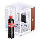 Корпус JONSBO TK-0 White без БП, боковая панель из закаленного стекла (панорама), mini-ITX, SFX, белый