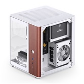 Корпус JONSBO TK-0 White без БП, боковая панель из закаленного стекла (панорама), mini-ITX, SFX, белый