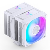 Кулер JONSBO CR-3000E(Color) White LGA1700/1200/115X/AM5/AM4 (12шт/кор, TDP 260W, PWM, 2 x 120mm Dynamic Multi-Color LED Fan, 7 тепловых трубок, белый, 4-pin) Retail