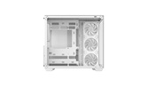 Корпус Deepcool CG530 4F WH без БП, боковое окно (панорама), 3x120мм ARGB Reverce вентилятора на боковой стенке, 1x120мм ARGB вентилятор сзади, белый, ATX