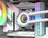 Комплект водяного охлаждения ID-COOLING FX360 INF WHITE LGA1700/1200/115X/AM4/AM5 (4шт/кор,TDP 350W, ARGB FAN and PUMP, PWM, TRIPLE FAN 120mm, белый) RET