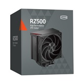 Кулер PCCooler RZ500 BK  S115X/1200/1700/1851/AM4/AM5 (18 шт/кор, TDP 250W, 1x120mm PWM FAN, 4 тепловые трубки 6мм, 500-2000RPM, 32dBa)