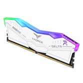 Модуль памяти DDR5 TEAMGROUP T-Force Delta RGB 64GB (2x32GB) 6000MHz CL38 (38-46-46-76) 1.35V / FF4D564G6000HC38GDC01 / White