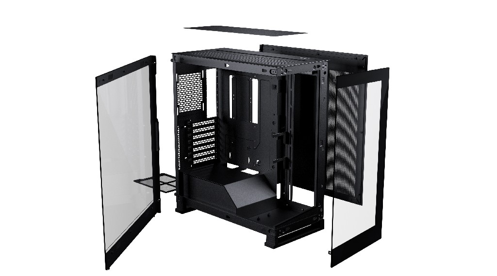 Корпус PHANTEKS NV5S Black, Digtial RGB Lighting, 4x120mm ARGB Fan, без БП, Tempered Glass, Mid-Tower / PH-NV523s_DBK01