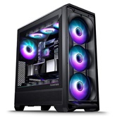 Корпус PHANTEKS Eclipse G400A, Black, 4x140mm ARGB Fan + ARGB Strip, боковая панель Tempered Glass, Mid-Tower / PH-EC400GA_DBK01