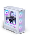 Корпус PHANTEKS Eclipse G400A, White, 4x140mm ARGB Fan + ARGB Strip, боковая панель Tempered Glass, Mid-Tower / PH-EC400GA_DMW01