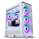 Корпус PHANTEKS Eclipse G400A, White, 4x140mm ARGB Fan + ARGB Strip, боковая панель Tempered Glass, Mid-Tower / PH-EC400GA_DMW01