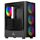 Корпус XASTRA  A301 4FRGB  Black ATX/Mesh/ tempered glass / 4x 120mm FC120-FRGB fans/ A301-BK-FC120FRGB-4F-GL