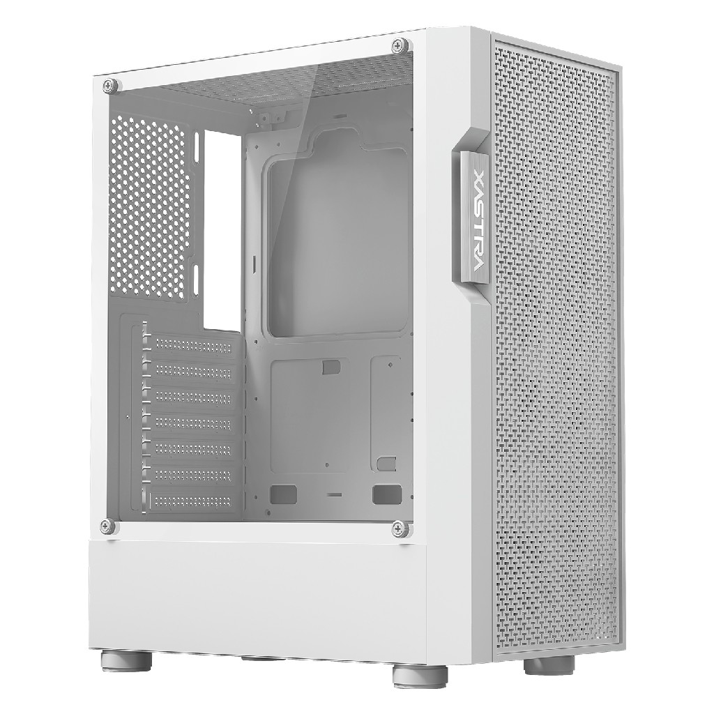 Корпус XASTRA  A302 4FRGB White ATX/Mesh/ tempered glass / 4x120mm FC120-FRGB fans/A302-WH-FC120FRGB-4F-GL