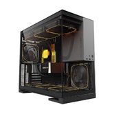 Корпус Geometric Future Model 5 Black Gray with fans / mid tower, E-ATX / 5x140mm ARGB fans / 1AM5WKBK02100