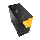 Корпус Geometric Future Model 5 Black Yellow with fans / mid tower, E-ATX / 5x140mm ARGB fans / 1AM5WKBY01100