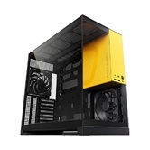 Корпус Geometric Future Model 5 Black Yellow with fans / mid tower, E-ATX / 5x140mm ARGB fans / 1AM5WKBY01100