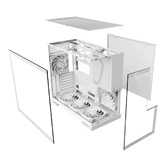 Корпус Geometric Future Model 5 White with fans / mid tower, E-ATX / 5x140mm ARGB fans / 1AM5WKWT01100