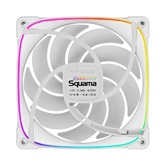 Вентилятор Geometric Future Squama 2503W-14 Single Pack / 140mm, PWM, 2400 RPM, 91.15 CFM, 34.0 dBA, 5V ARGB, White / 1F2503W114000