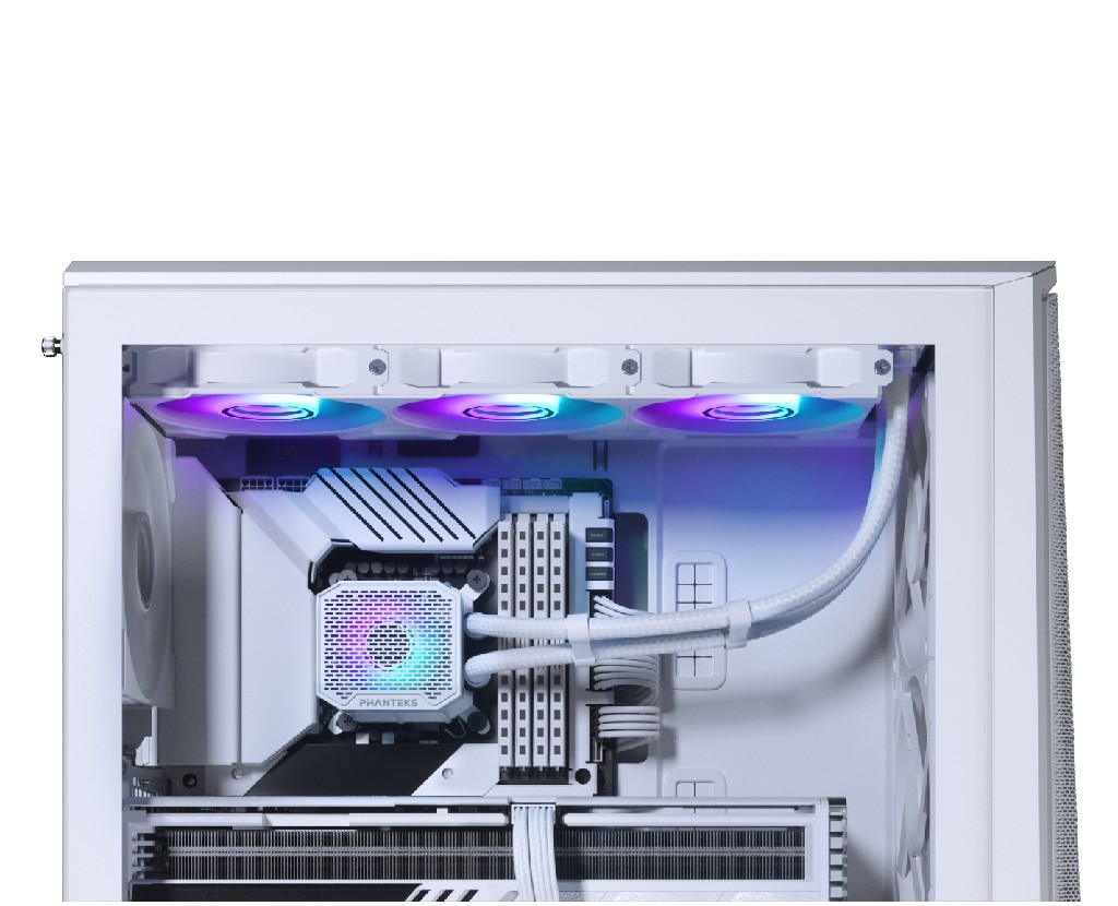 Система водяного охлаждения Phanteks Glacier One 360M25 G2 / White / 3x120mm M25 G2 PWM ARGB Fans / PH-G0360M25G2_DWT02